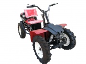 Минитрактор на базе мотоблока с адаптером АМ-4 (14 л.с., кол. 7х12, передачи 3+1)