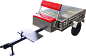 Прицеп для мотоблока (культиватора) ТМ-1300 оцинкованый кузов