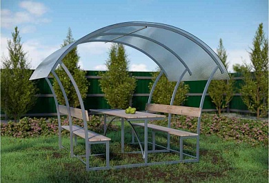 Беседка садовая «Астра Оптимум» 2 метра с поликарбонатом