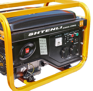 Генератор бензиновый Shtenli PRO 3900 (3,3 кВт) две розетки 220В