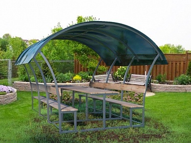 Беседка садовая «Астра Оптимум» 4 метра с поликарбонатом